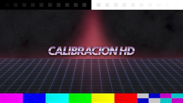 Patron de video de barras de color
