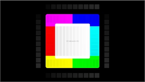 Patron de video de barras de color (negro)